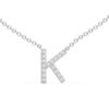 Initial Icons "K" Diamond Letter Necklace - PLEASURE DIAMONDS L.L.C. 4