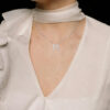 Initial Icons "M" Diamond Letter Necklace - PLEASURE DIAMONDS L.L.C. 6