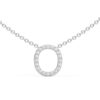 Initial Icons "O" Diamond Letter Necklace - PLEASURE DIAMONDS L.L.C. 7
