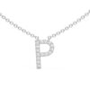 Initial Icons "P" Diamond Letter Necklace - PLEASURE DIAMONDS L.L.C. 4
