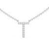 Initial Icons "T" Diamond Letter Necklace - PLEASURE DIAMONDS L.L.C. 7
