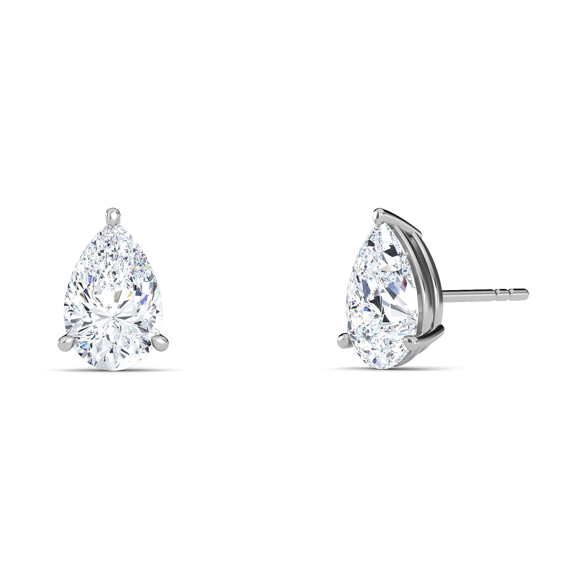 Pear Diamond Studs - PLEASURE DIAMONDS L.L.C. 1