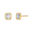 Asscher Bezel Diamond Studs - PLEASURE DIAMONDS L.L.C. 11