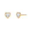 Heart Bezel Diamond Studs - PLEASURE DIAMONDS L.L.C. 11