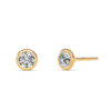 Round Bezel Diamond Studs - PLEASURE DIAMONDS L.L.C. 7