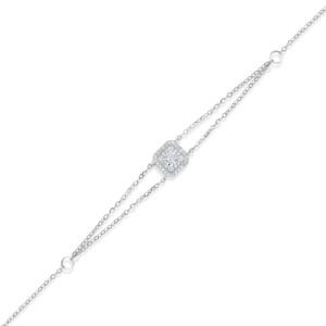 Illuminate Asscher Natural Diamond Bracelet