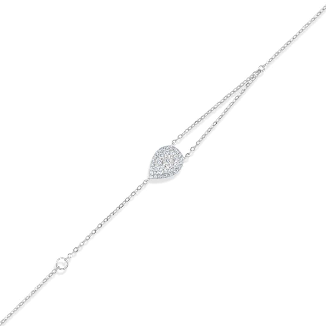 Illuminate Pear Natural Diamond Bracelet - PLEASURE DIAMONDS L.L.C. 1