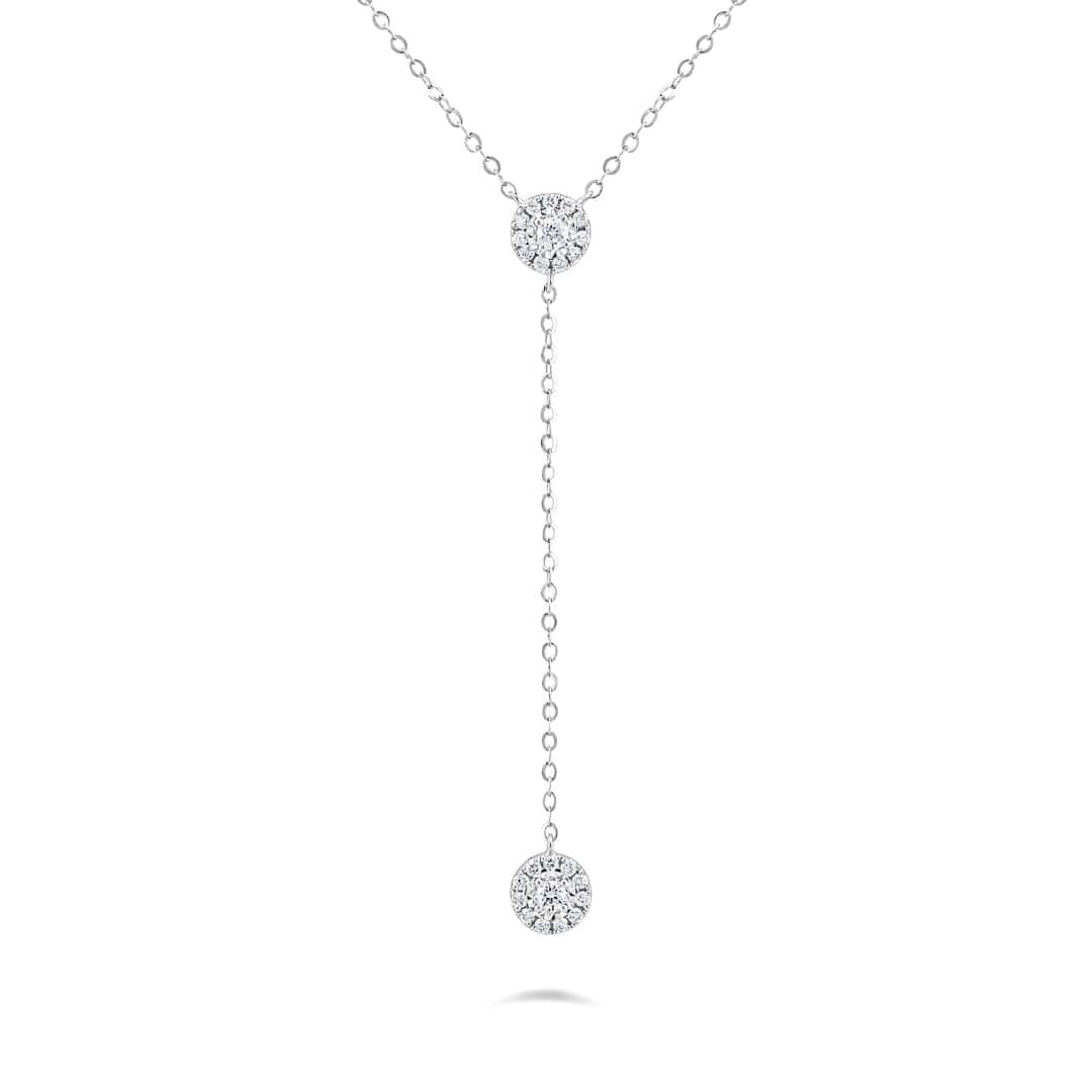 Illuminate Y-Lariat Natural Diamond Necklace - PLEASURE DIAMONDS L.L.C. 1