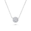 Illuminate Round Natural Diamond Necklace - PLEASURE DIAMONDS L.L.C. 5
