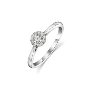 Illuminate Round Natural Diamond Ring