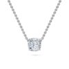 Cushion Solitaire Diamond Necklace - PLEASURE DIAMONDS L.L.C. 3