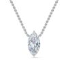 Marquise Solitaire Diamond Necklace - PLEASURE DIAMONDS L.L.C. 5