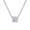 Princess Solitaire Diamond Necklace - PLEASURE DIAMONDS L.L.C. 7