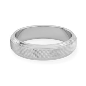 Knurl Textured Men's Gold Wedding Band