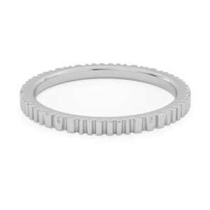 Ridgeline Fluted Texture Women's Wedding Band