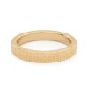 Caviar Texture Wide Men's Wedding Band - PLEASURE DIAMONDS L.L.C. 8