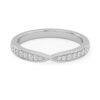 Infinity Curve Pave Diamond Women's Wedding Band - PLEASURE DIAMONDS L.L.C. 15
