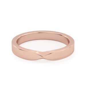 Infinity Curve Plain Men's Wedding Band