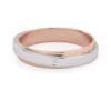 Two-Tone Solitaire Diamond Women's Wedding Band - PLEASURE DIAMONDS L.L.C. 15