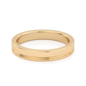 Parallel Groove Men's Wedding Band