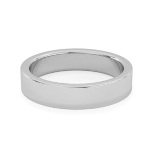 Wide Flat Court Plain Men's Wedding Band