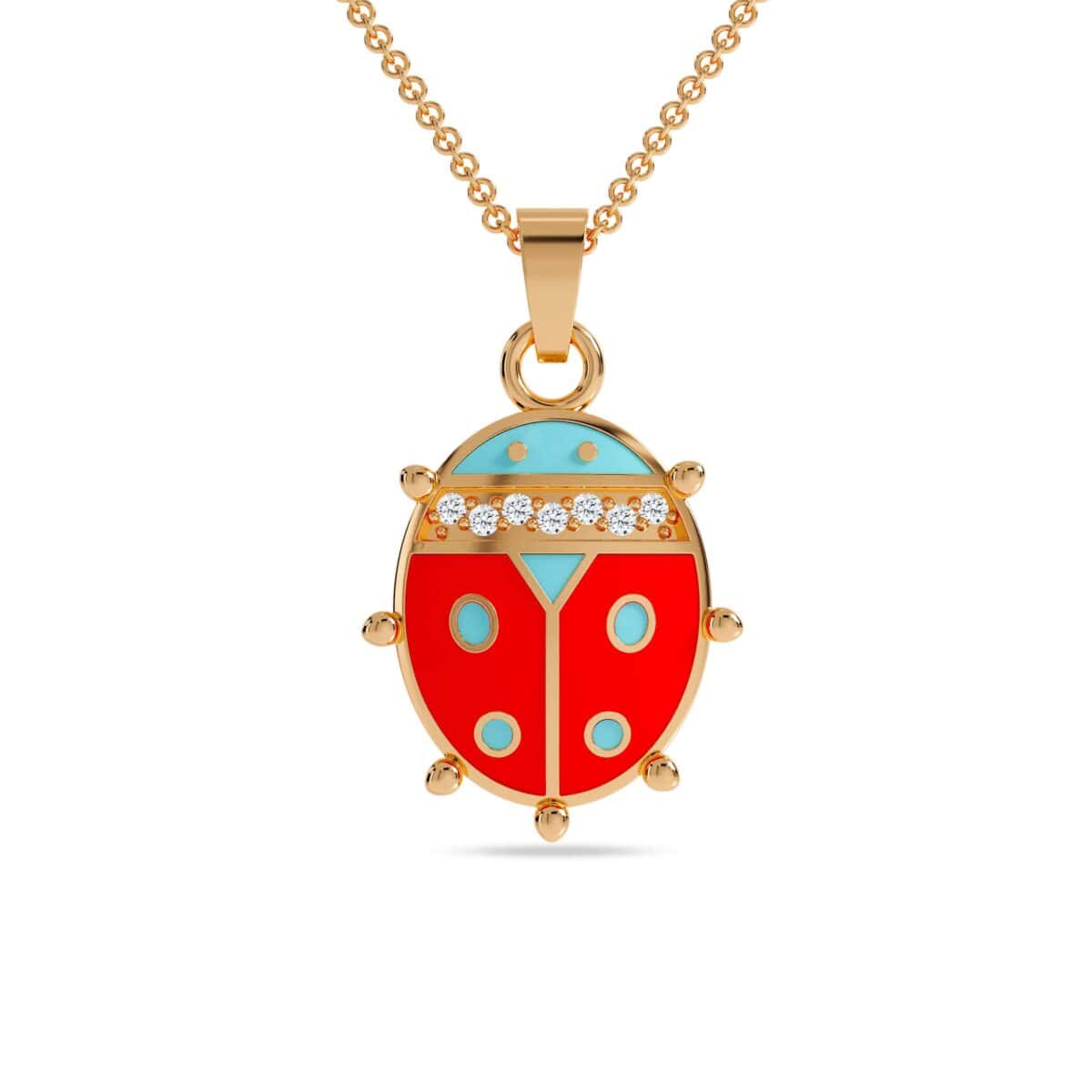 Ladybug Stud Earrings - PLEASURE DIAMONDS L.L.C. 1