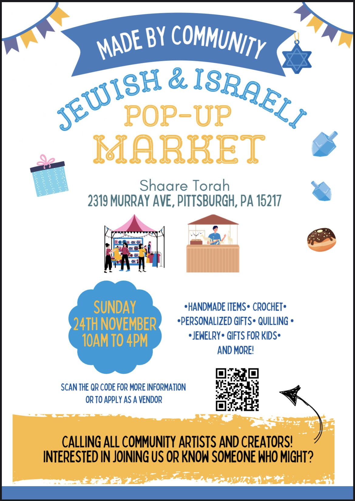 Made by Artists Jewish & Israeli Pop-up Market