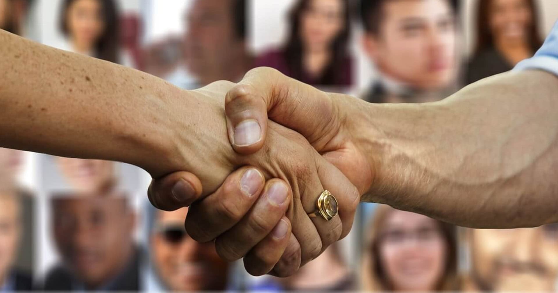 shaking hands