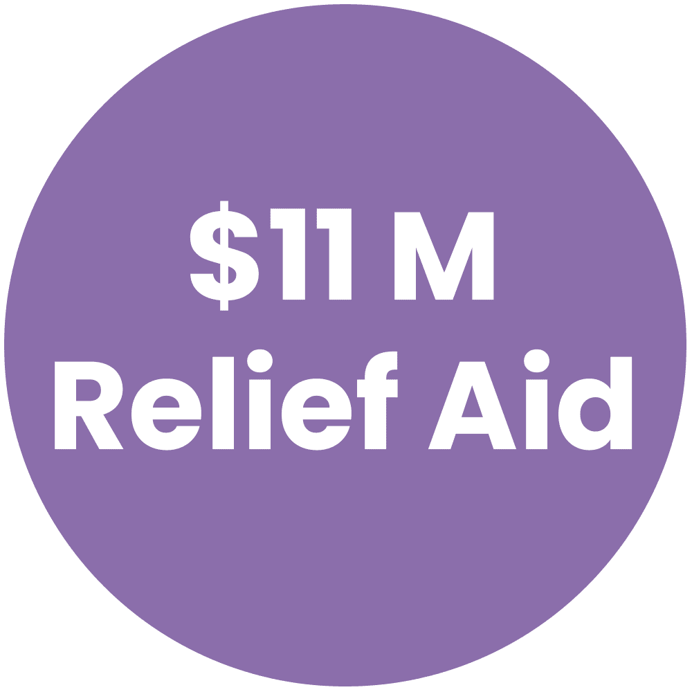 $11 M Relief Aid