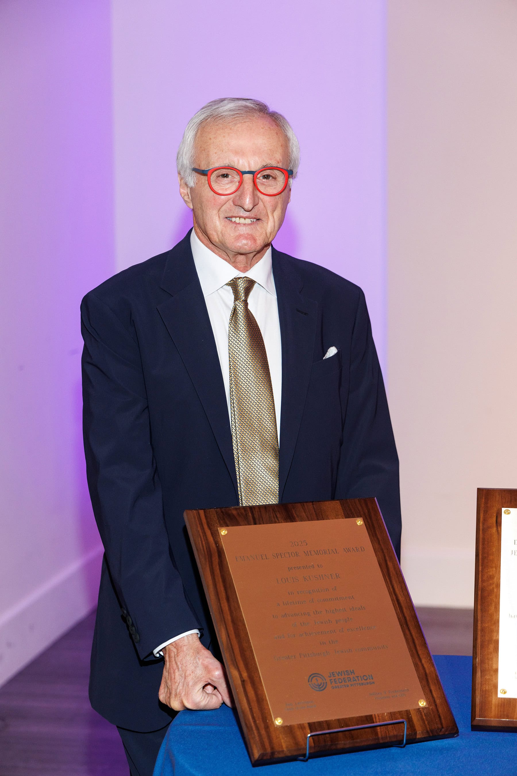 Louis Kushner 2025 Emanuel Spector Memorial Award Photo by David Bachman