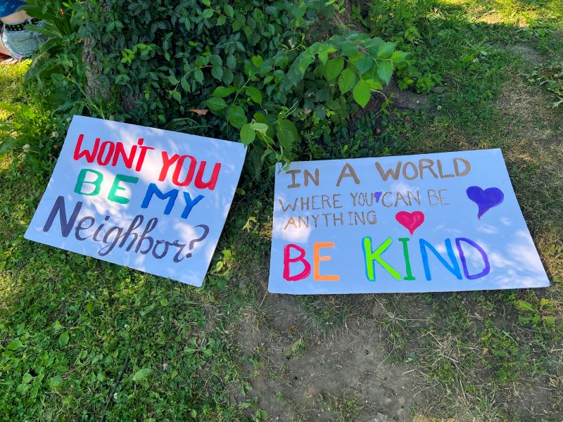 Pride March sign