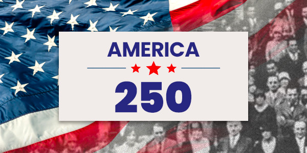 America at 250 flag and image