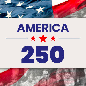 America at 250 flag and image