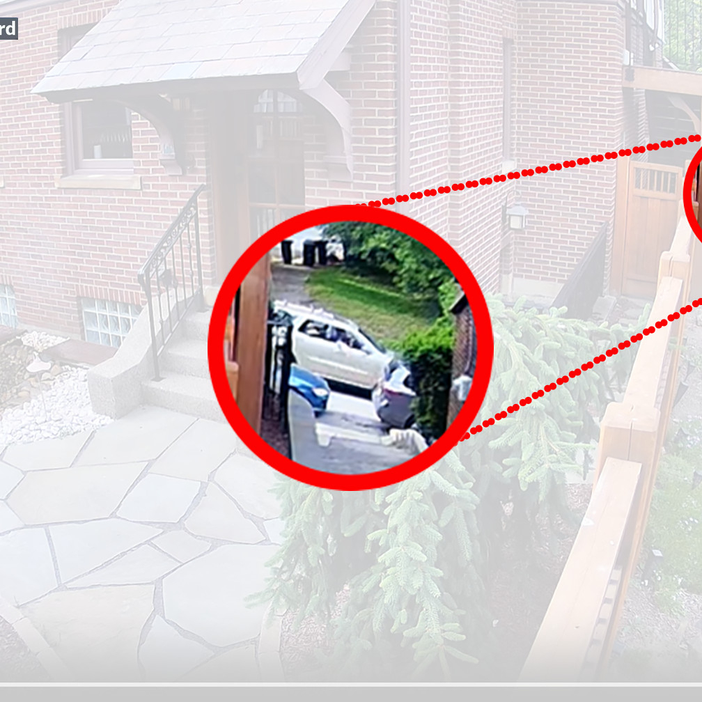 backyard home security camera footage