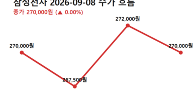 YMTC 상장 삼성전자 영향 - 삼성전자 9월 8일 주가 흐름 (전일 종가→저가→고가→종가), YMTC 상장 삼성전자 영향 점검 기준일