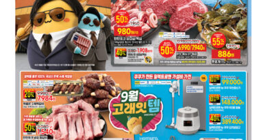 이마트 고래잇 페스타 9월 언제까지 - 9.3(목)-9.6(일) 고래잇 페스타 전단 표지, 노란 고래 캐릭터와 행사 기간이 보이는 장면