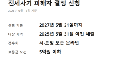 전세사기 피해자 결정 신청 방법 - 전세사기 피해자 결정 신청 방법 핵심 요약 카드 — 기한·대상 계약일·접수처