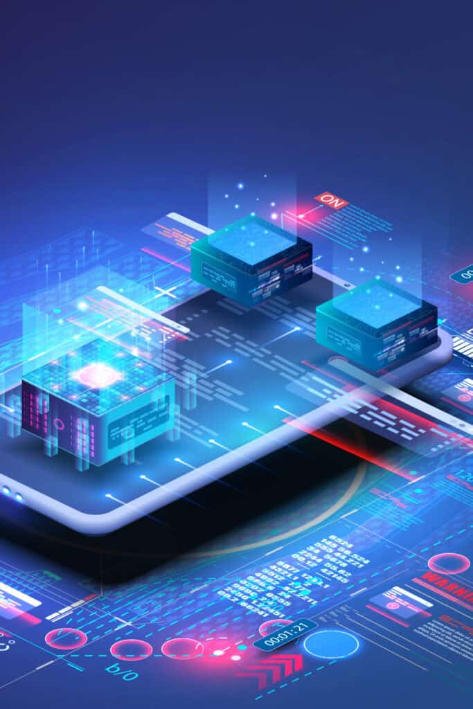 AI-generated digital marketing and advertising technology illustration.
