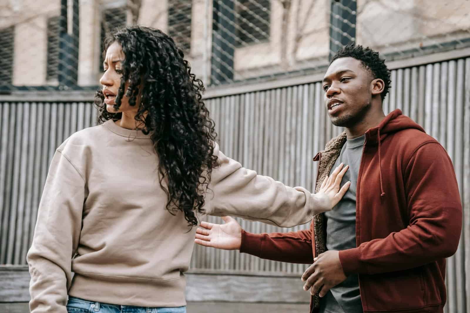 Couple experiencing emotional distance in their relationship