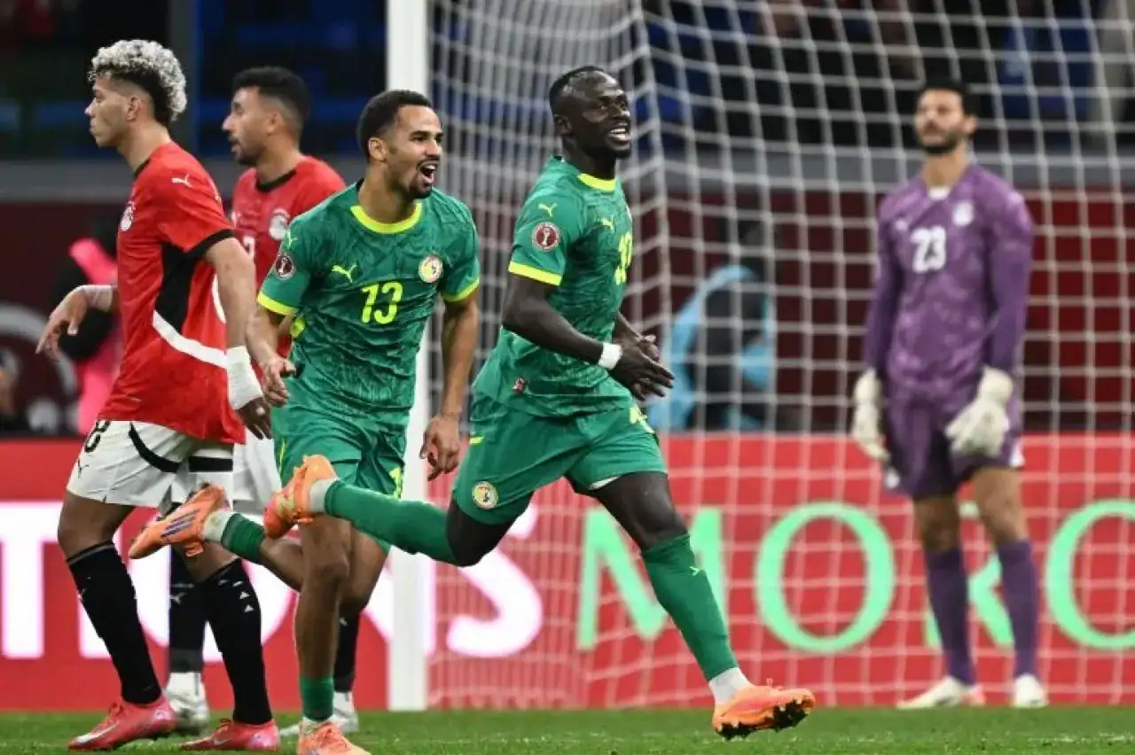 السنغال تهزم مصر وتصل إلى نهائي كأس أفريقيا 1 السنغال 1-0 مصر نهائي أفريقيا ماني