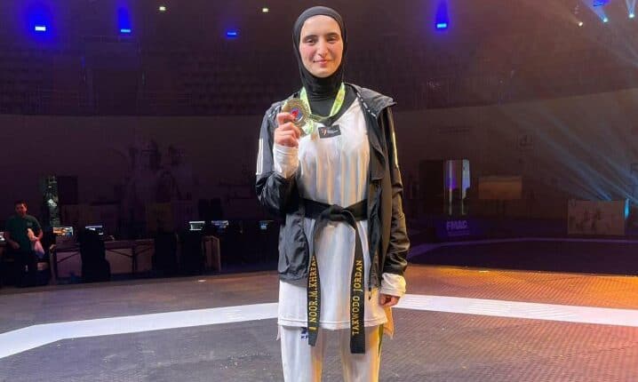 فادية خرفان تُسجل ذهبية أردنية في بطولة الفجيرة للتايكواندو 1 خرفان ذهبية تايكواندو الفجيرة للأردن