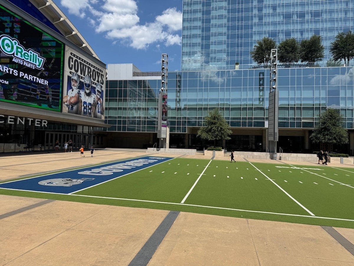 A mini field at The Star in Frisco.