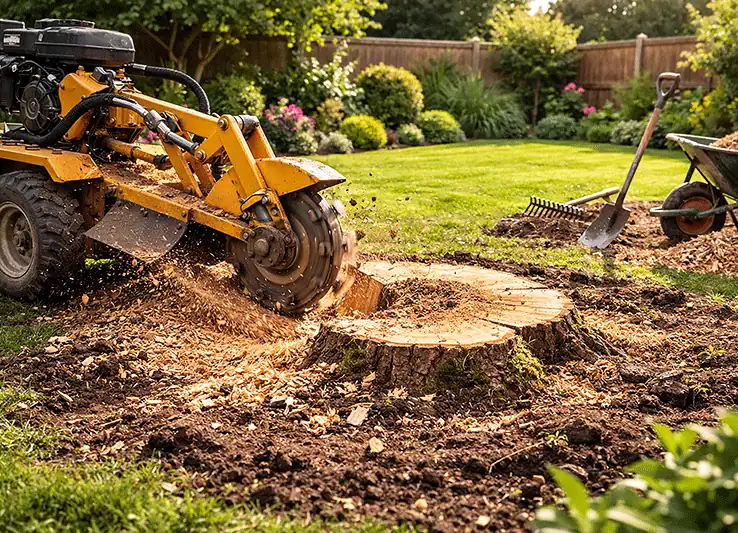 Stump-Grinding-Machine-Backyard-Service