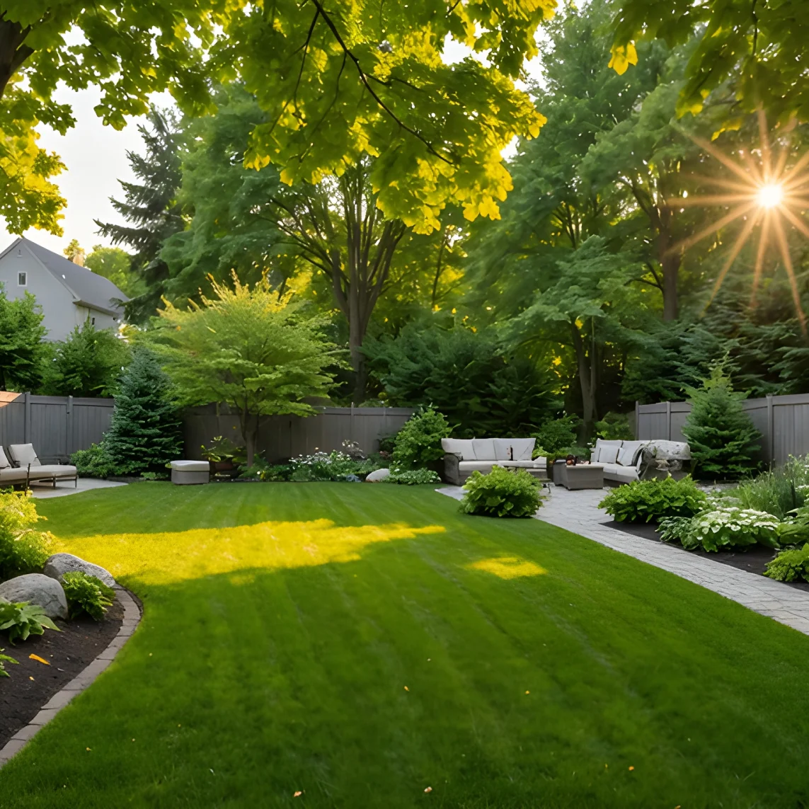 Lush-Backyard-Landscape-With-Mature-Tree-Canopy