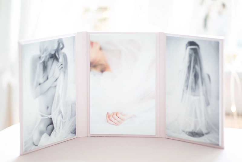 Fotoaufsteller Triplex mit deinen Fotos