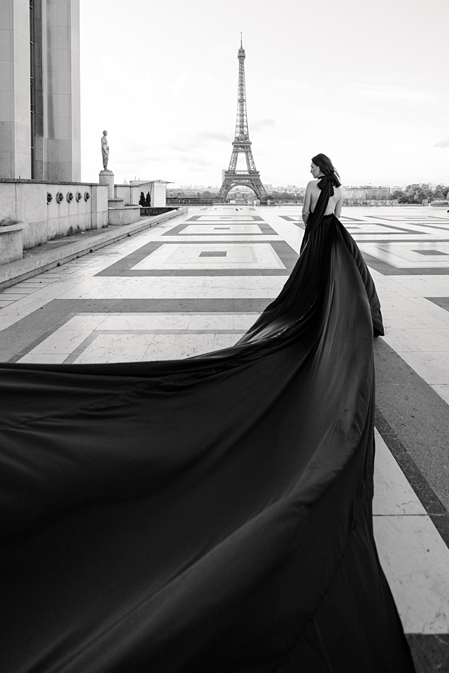 flying dress photoshoot Paris