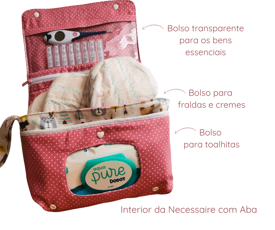 Necessaire com Aba – Porta Tudo para Bebé e Mamã - Image 4