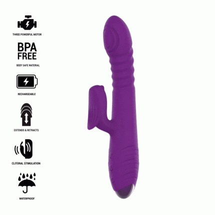 Vibrator IGGY Mov cu funcție Sus&Jos si stimulare Clitoris