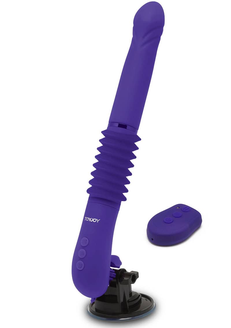 Vibrator din Silicon, Mov, cu Telecomandă și Reincarcabil