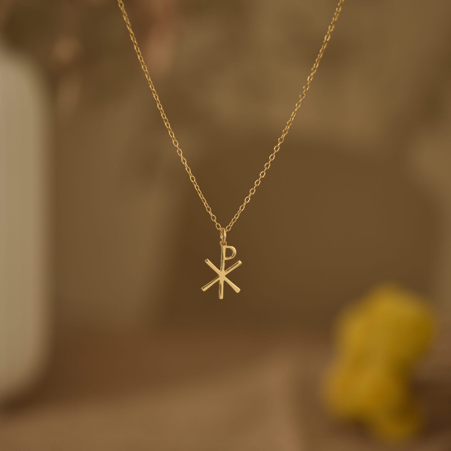 Chi rho cross necklace 1